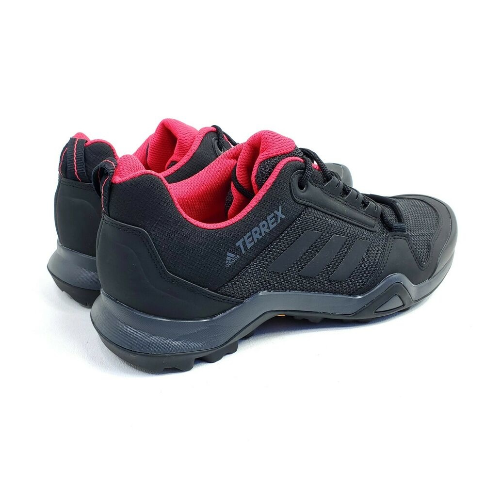 Adidas Terrex AX3 Womens 9 Hiking Shoes Black Pink Water Resistant Trail Running SidelineSwap