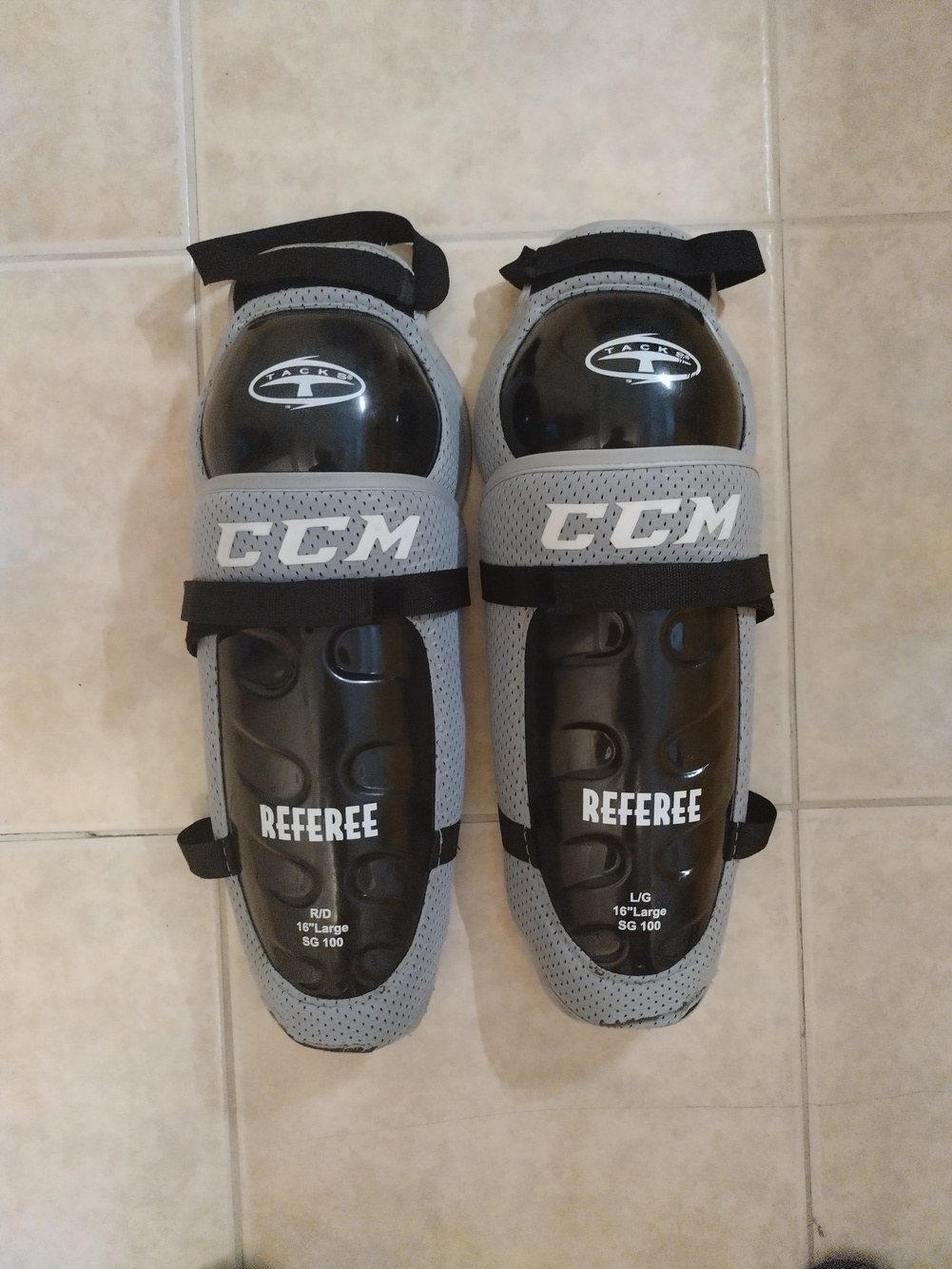 Used CCM Referee Shin Pads SidelineSwap