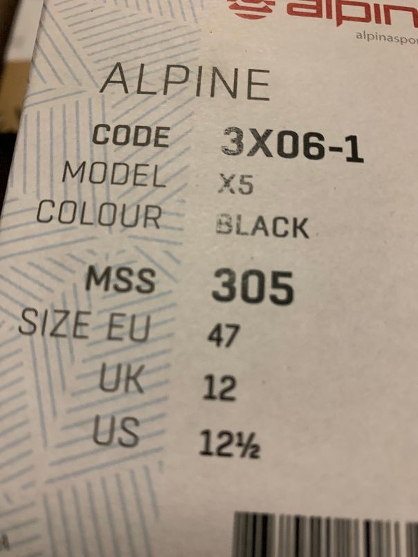 NEW Men’s Ski Boots 2024 model Alpina X5 ski boots downhill/alpine size