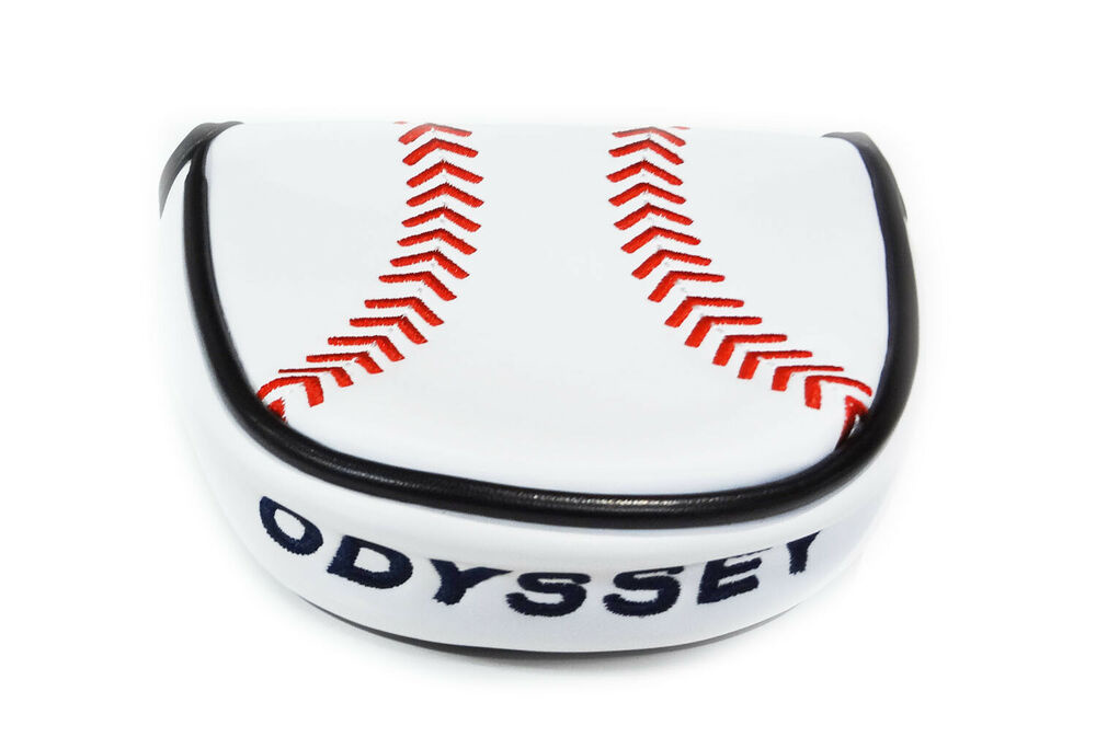 NEW Odyssey Limited Edition Baseball White/Red/Black Mallet Putter