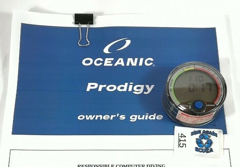 Oceanic Prodigy Scuba Dive Diving Computer Puck Module with Manual