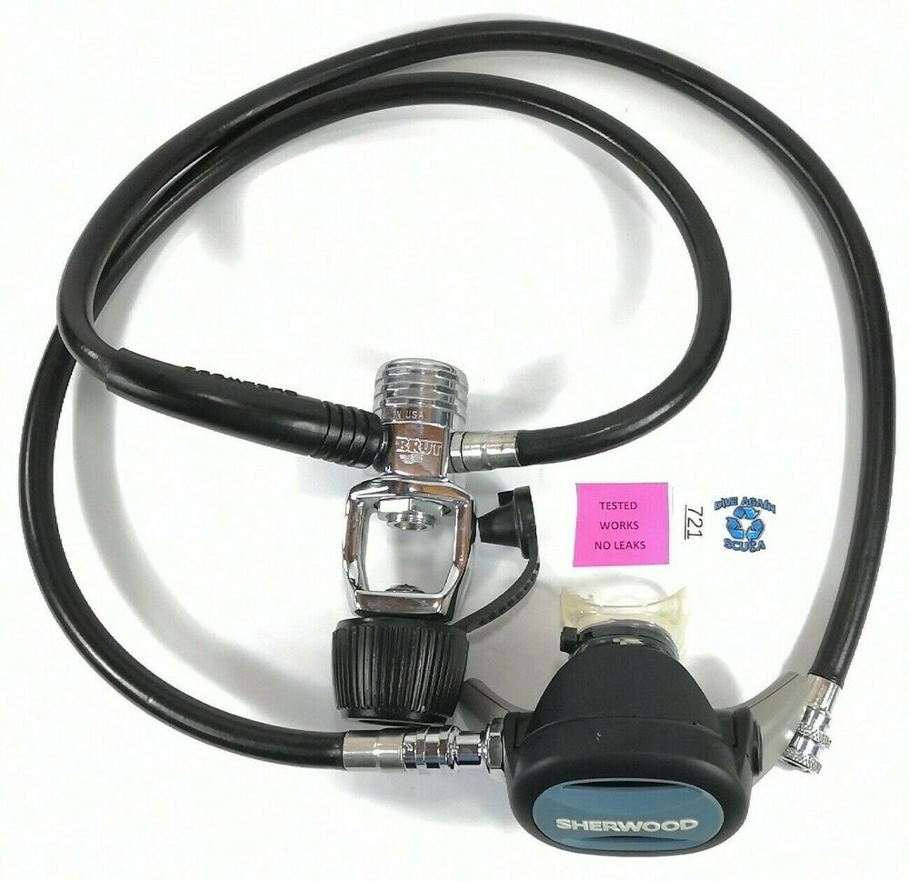 Sherwood Magnum / Oasis 2nd Stage Scuba Dive Regulator Set Yoke Brut