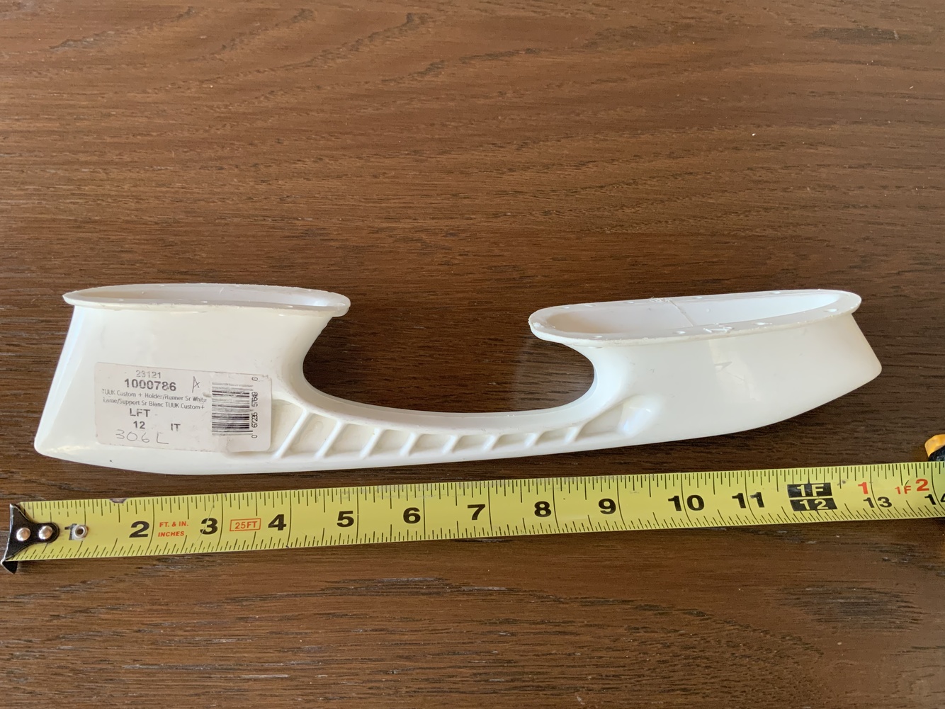 Bauer Tuuk Custom+ 306 mm Skate Blade Holder NEW Size 12 Left