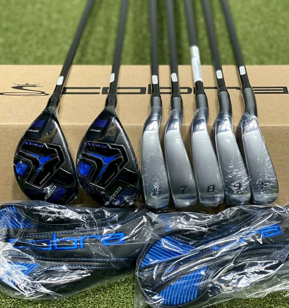 Cobra FMAX Airspeed LEFT Hand Combo Iron Set 4H, 5H, 6PW Graphite RFlex New SidelineSwap