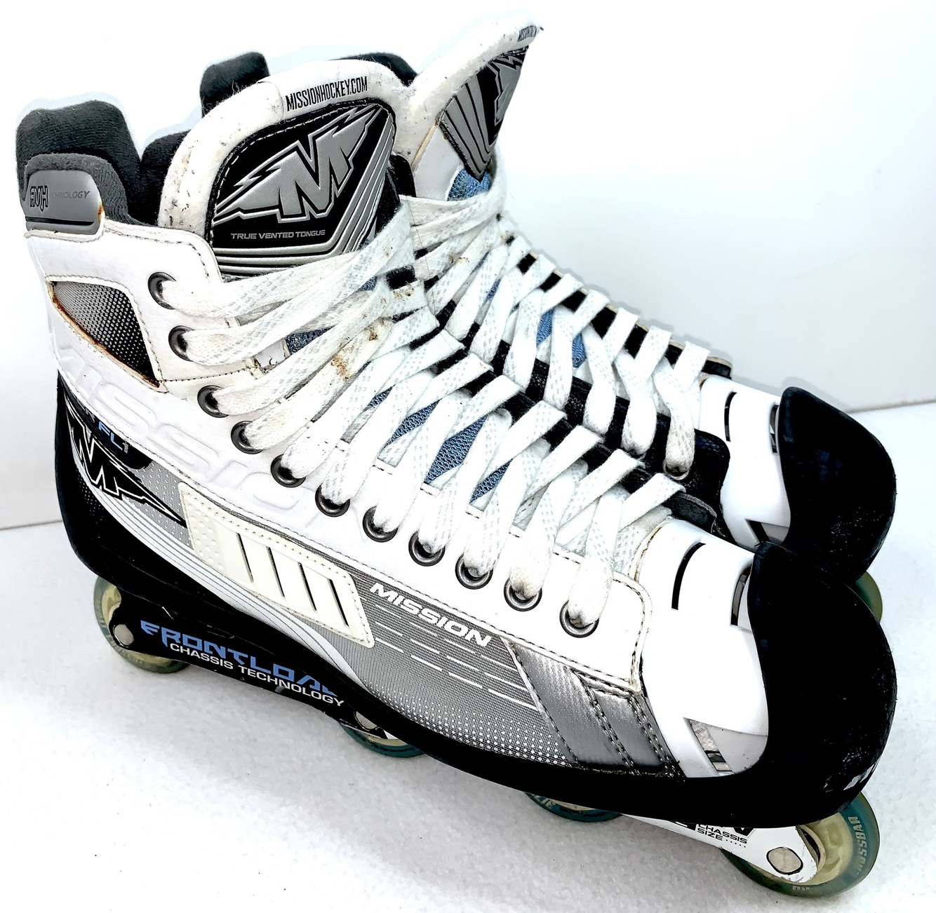 MISSION Inhaler FL1 Goalie Inline Roller Hockey Sz 11D Skate (12.5 US