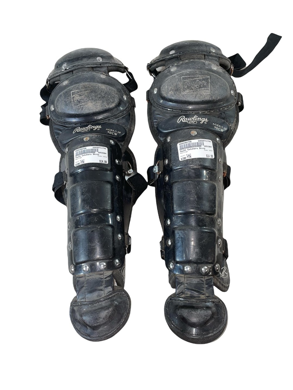 Used Rawlings 9dcw Catchers Leg Guards Youth SidelineSwap