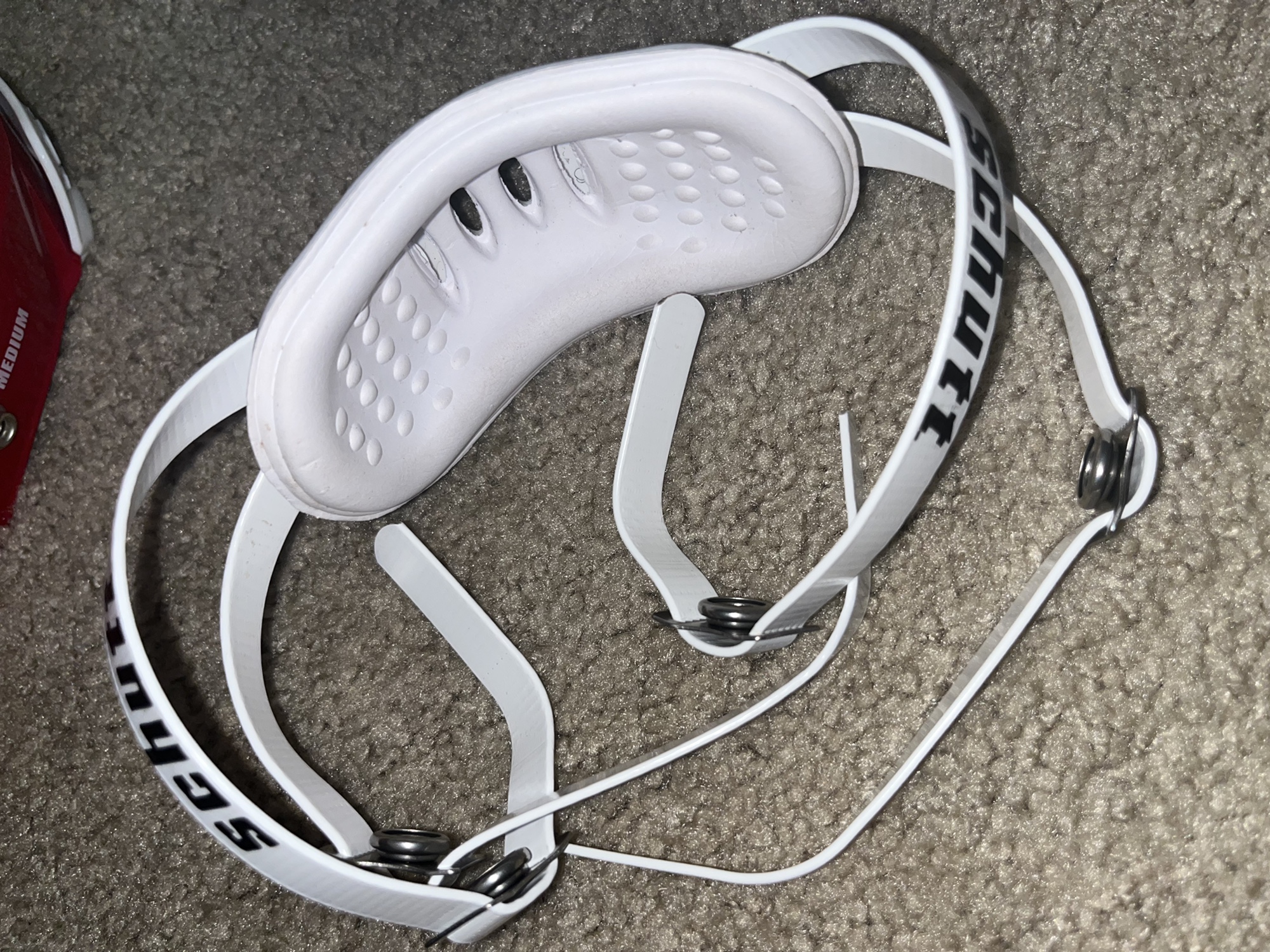 NEW Red Vengeance Pro Schutt Helmet With Nike Visor SidelineSwap