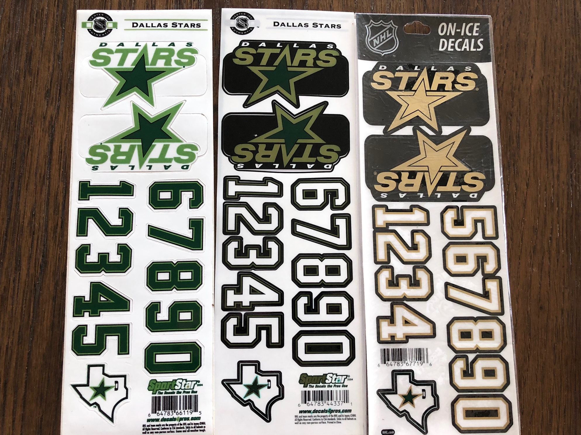 New Medium Bauer ReAkt 100 Helmet PRO NHL HELMET DECAL NUMBERS LOGO