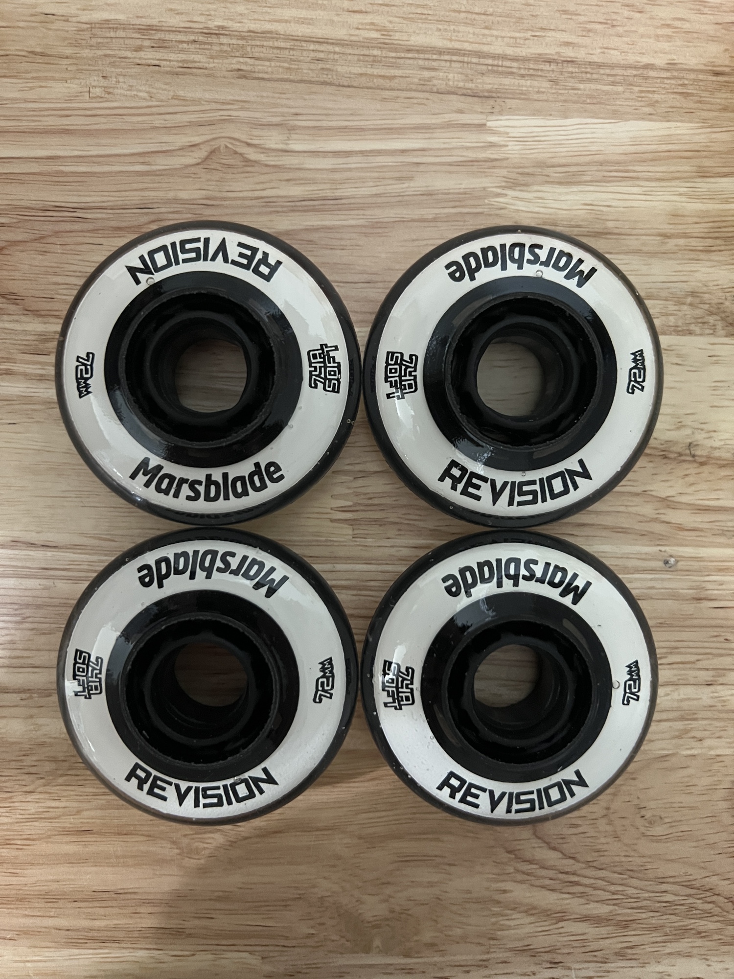 Set of 4 Revision Variant Marsblade Wheels 72mm SidelineSwap