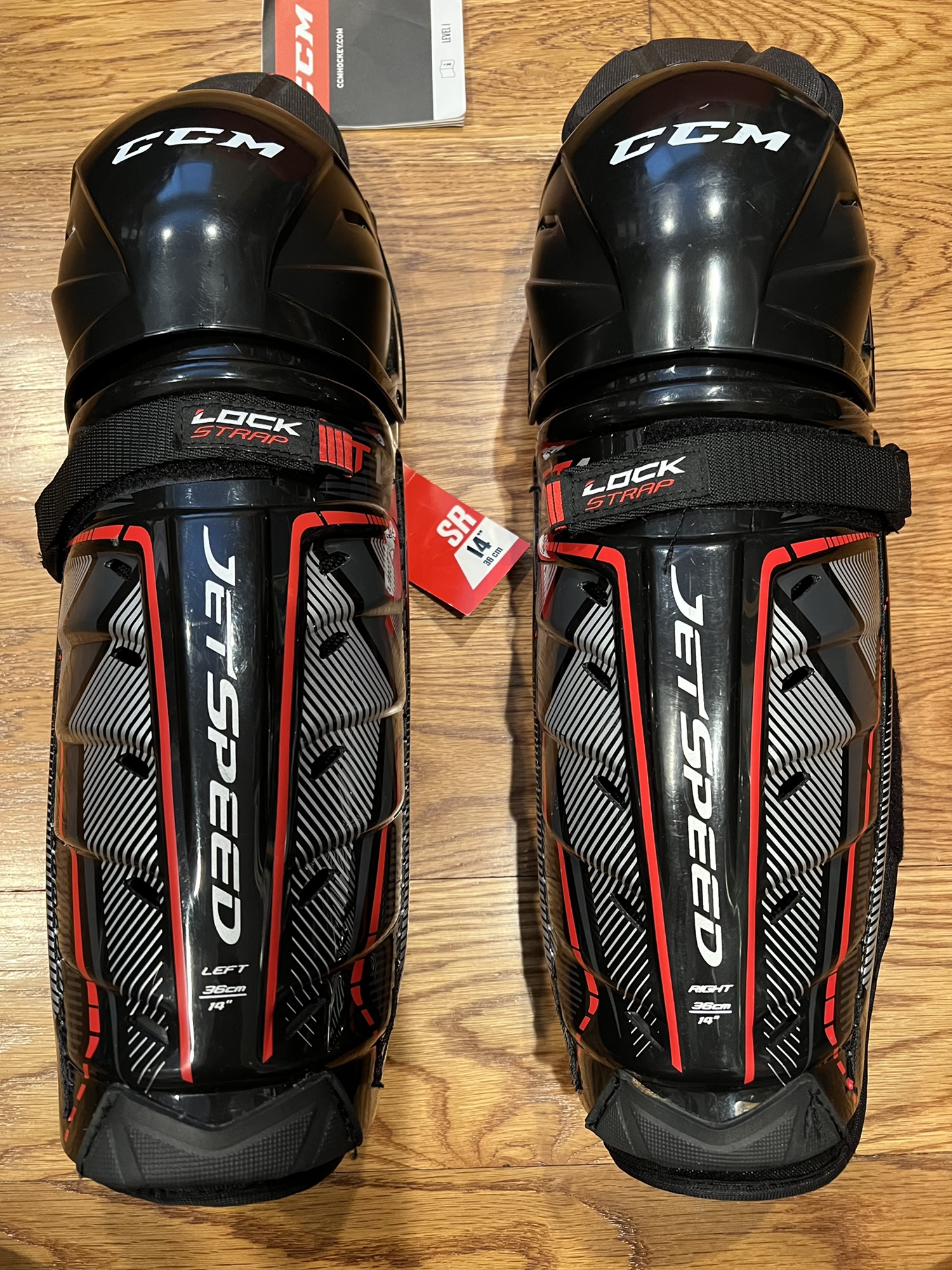 New CCM 14” JetSpeed FT1 Shin Pads SidelineSwap