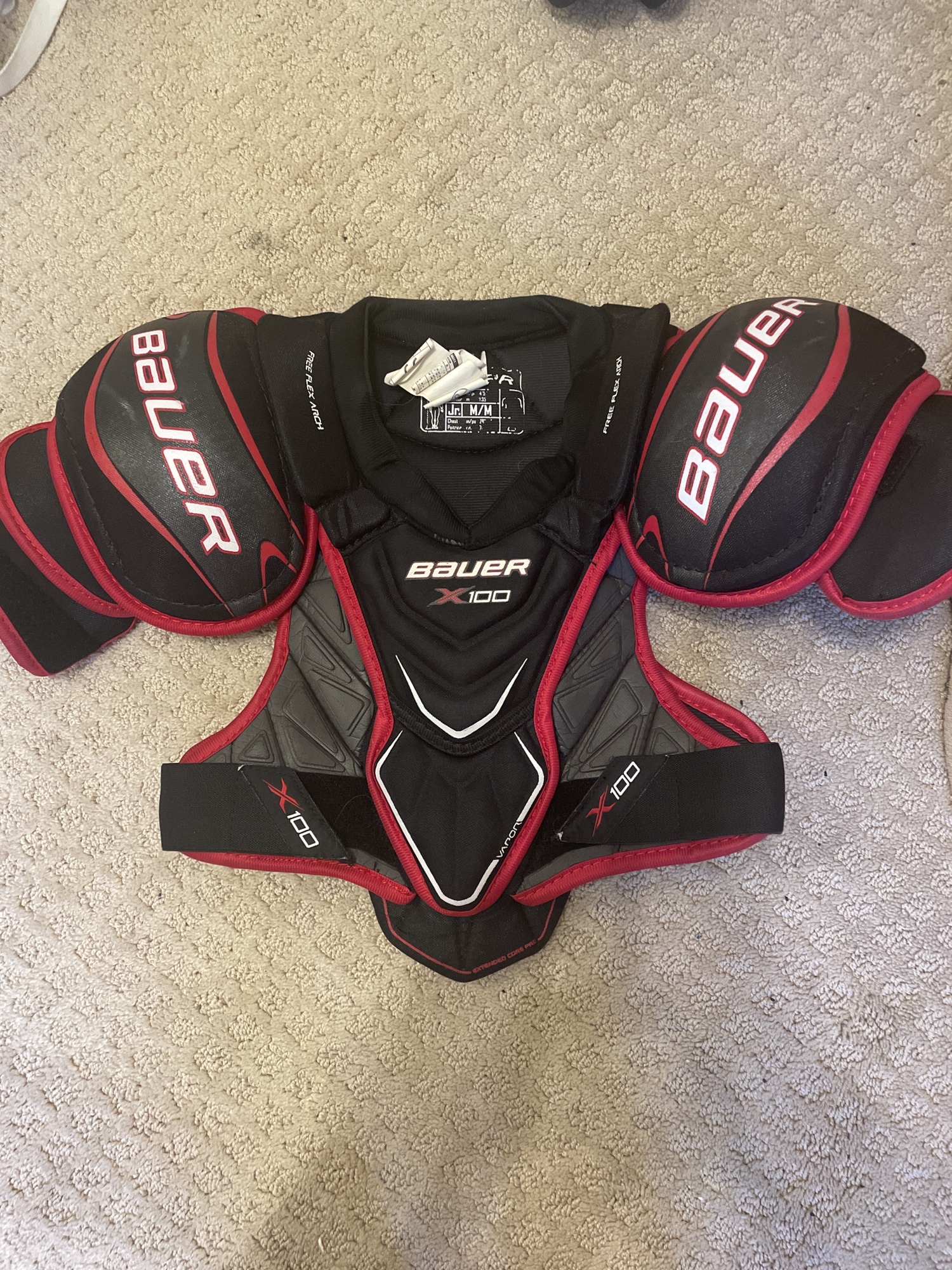 Junior Medium Bauer Vapor X100 Shoulder Pads SidelineSwap