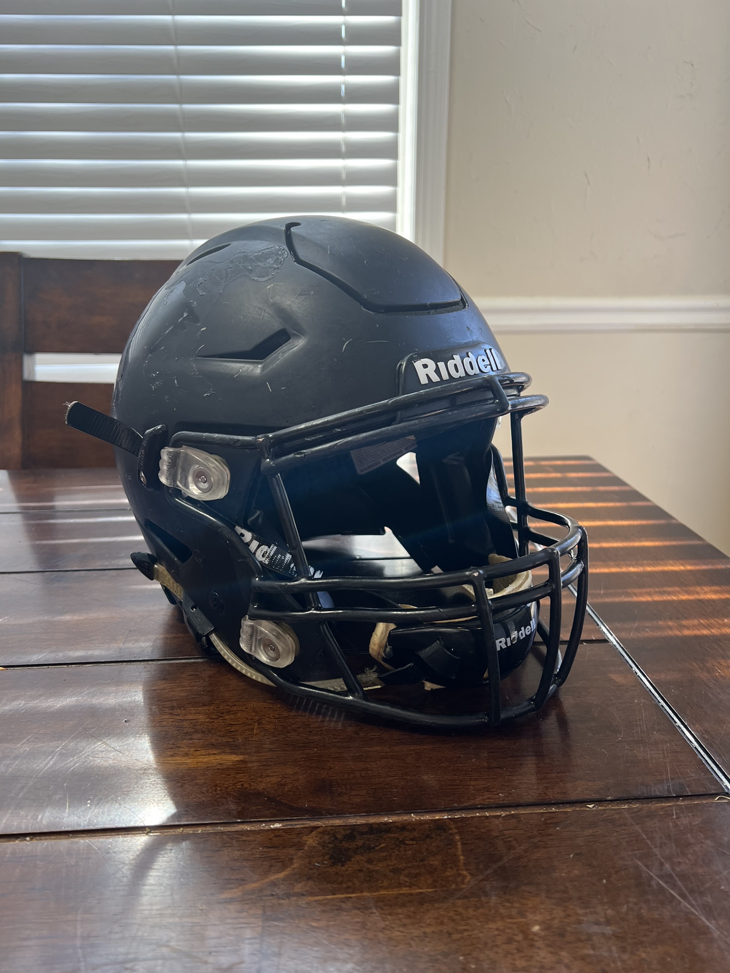 Football Helmet Riddell SpeedFlex Large Matte Black SidelineSwap