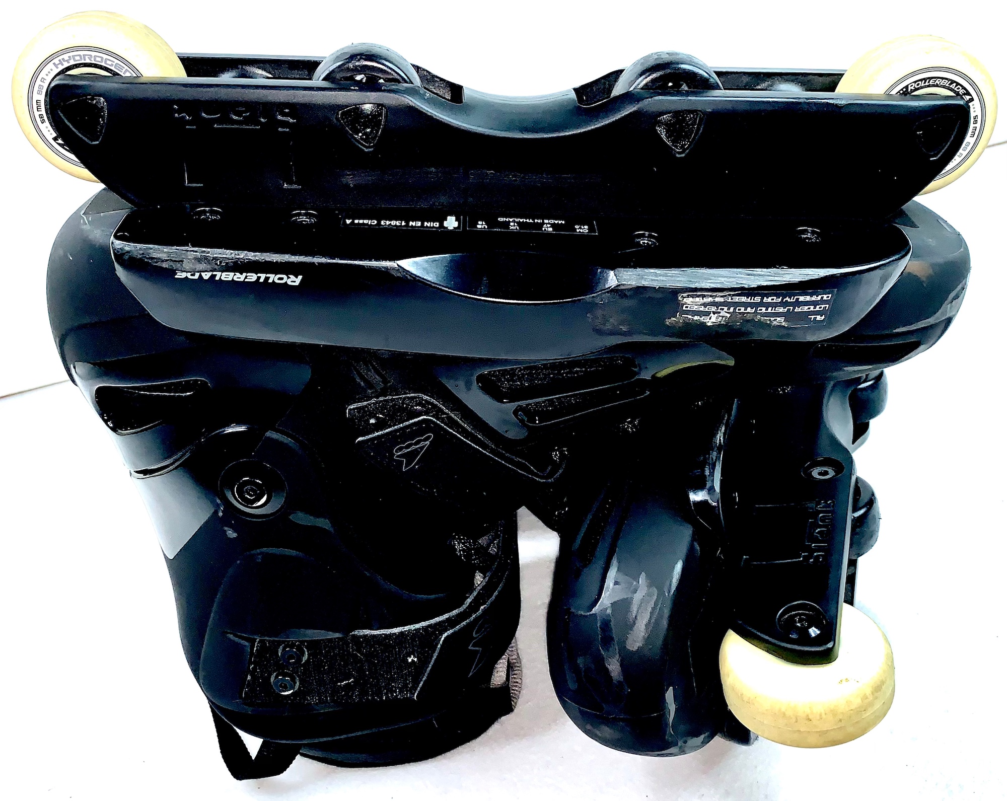 Rollerblade Blank Pro Aggressive Inline Black Skates MENS US Size 13