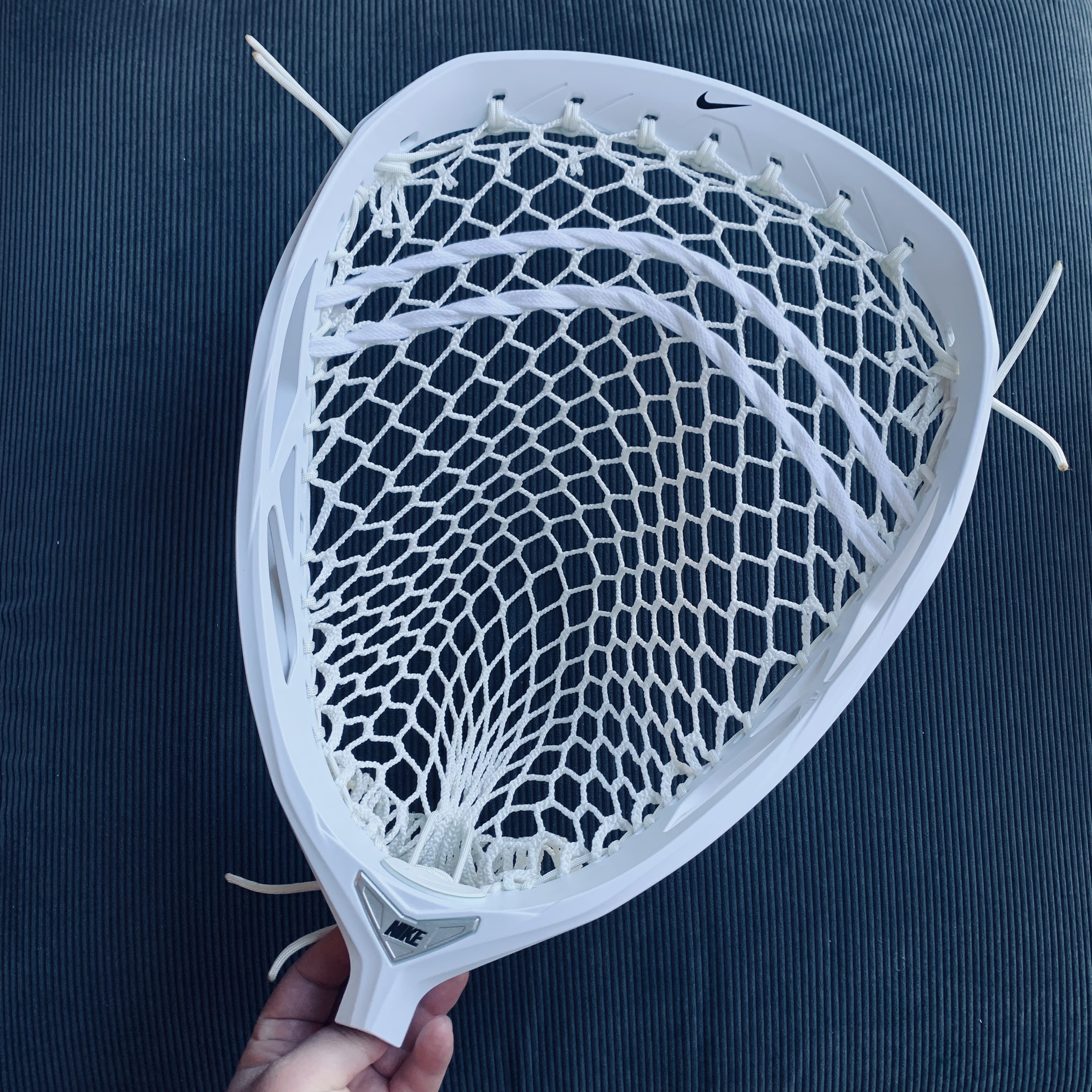 New Nike Prime Elite w/ 12D The Mesh Dynasty Lacrosse Goalie Head SidelineSwap