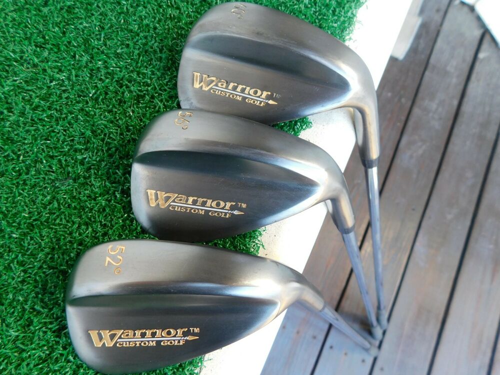 Warrior Custom Golf Black (52*,56*,60*) Wedge Set SidelineSwap