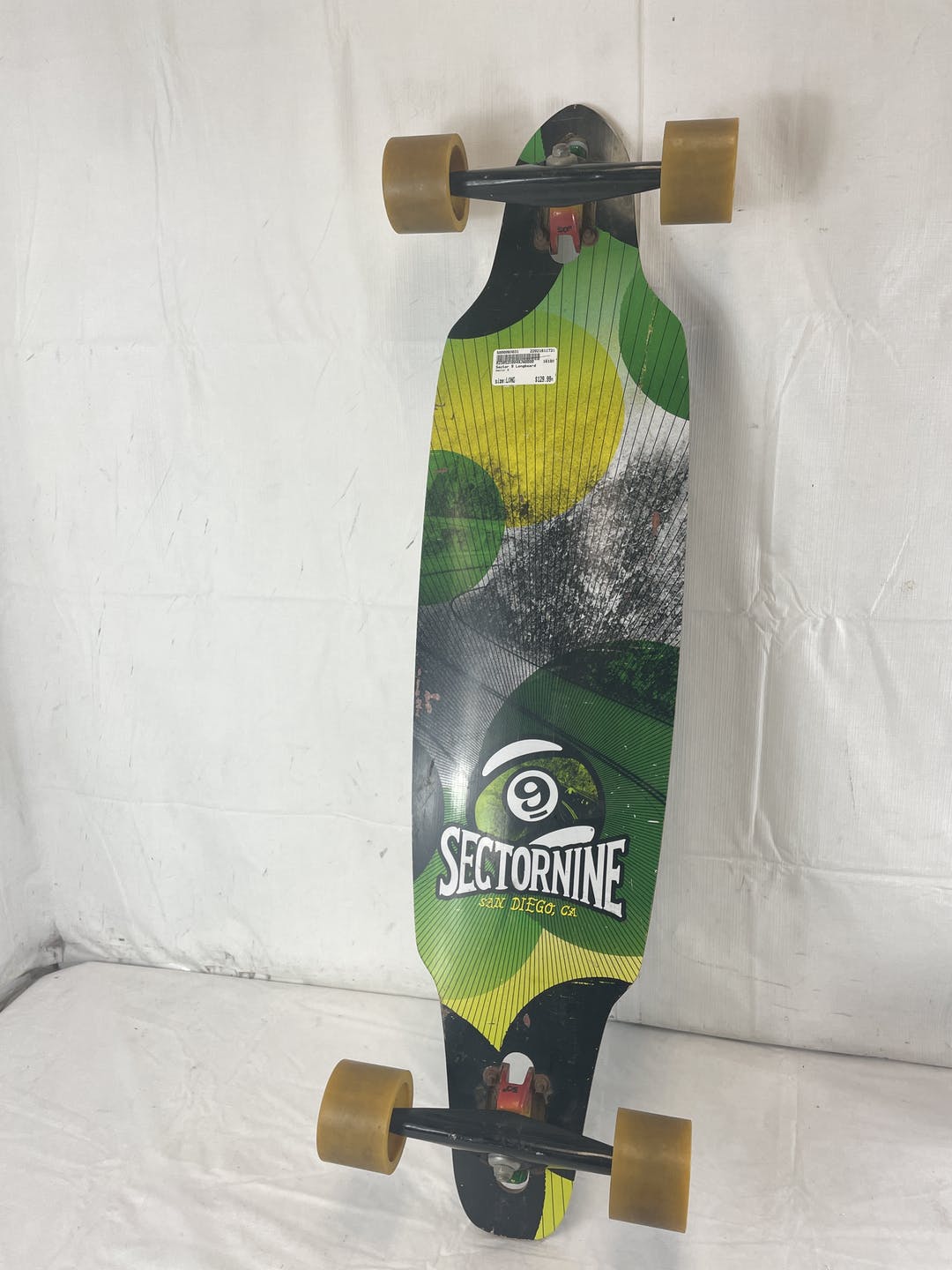Used Sector 9 Long Skateboard Complete Drop Through 38" Longboard W Gullwing Trucks SidelineSwap