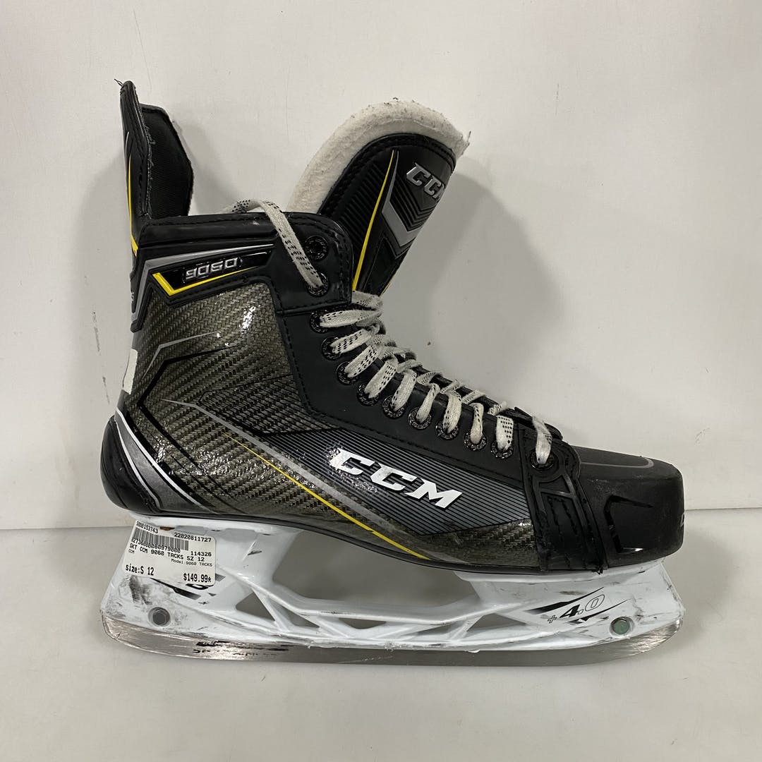 Used Ccm 9060 Tacks Senior 12 Ice Hockey Skates SidelineSwap