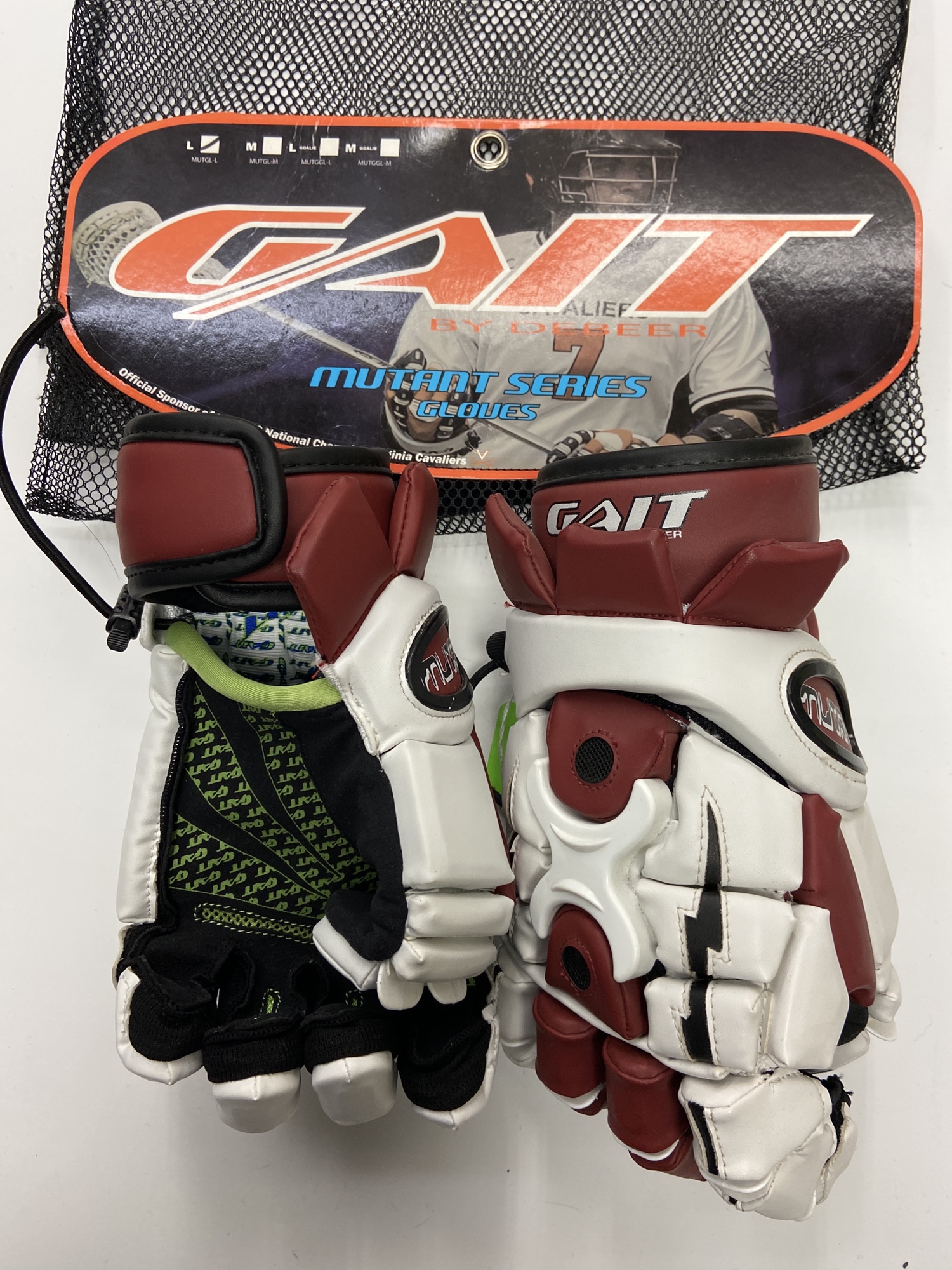 New Gait 13" Mutant Lacrosse Gloves Maroon SidelineSwap