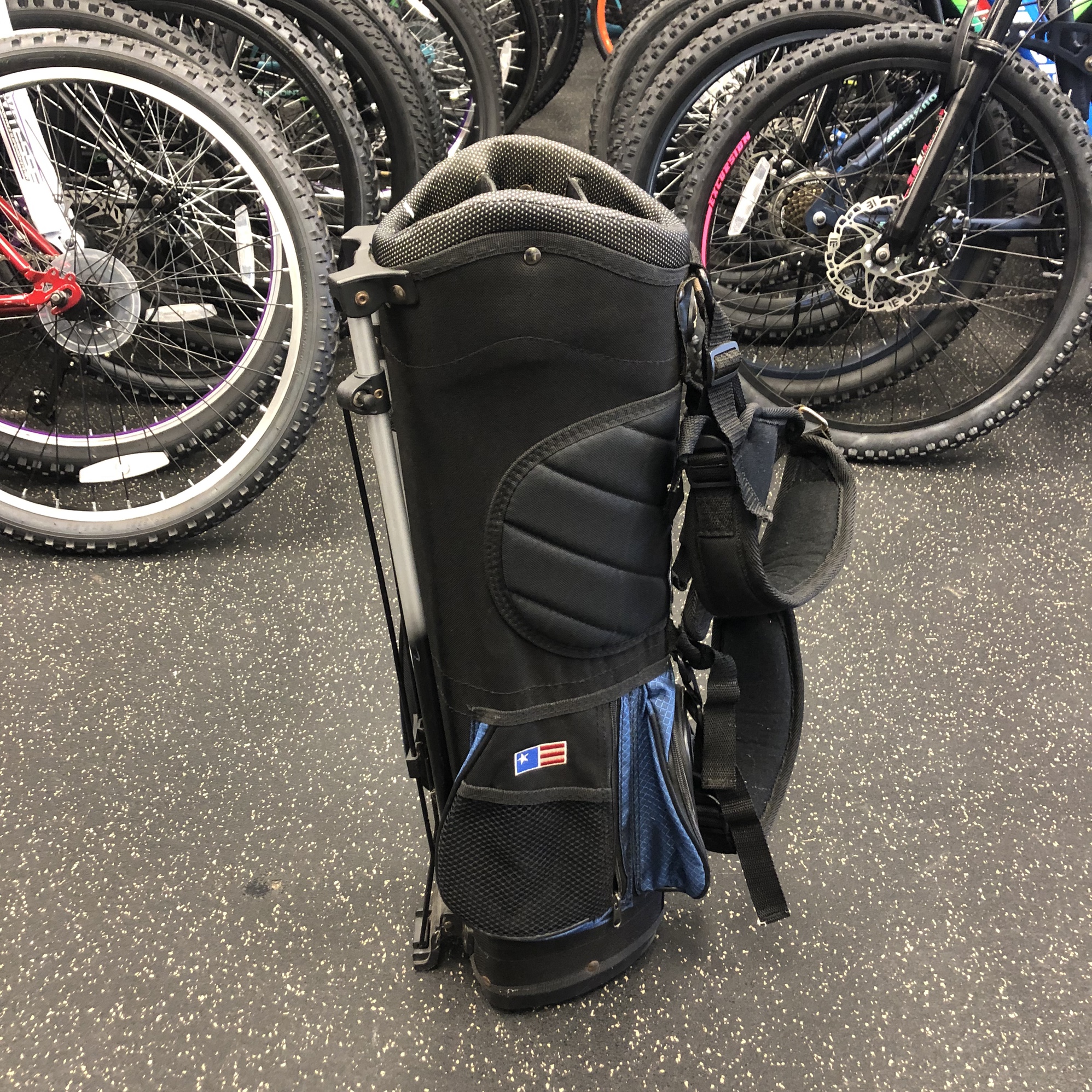 US Kids Junior Golf Stand Bag Navy Blue SidelineSwap