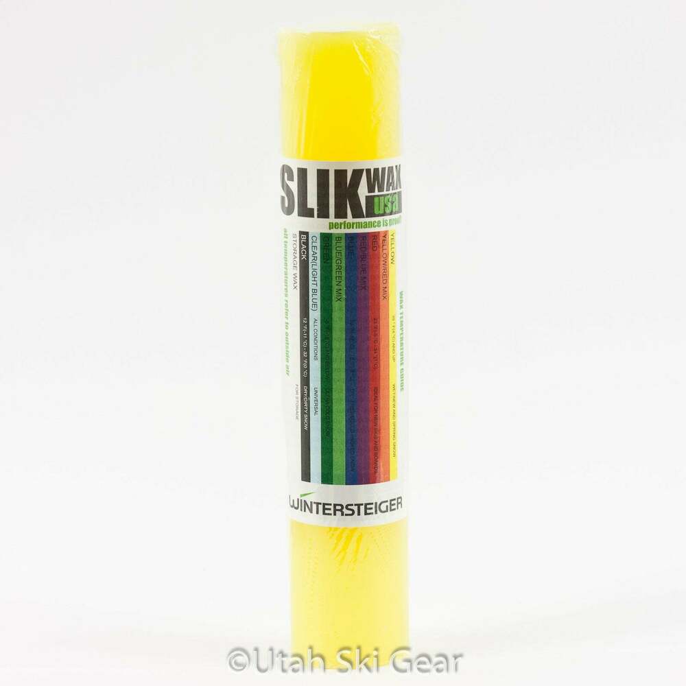 Wintersteiger Yellow Slik Stick Bulk Ski Snowboard Wax Warm Slush 425g