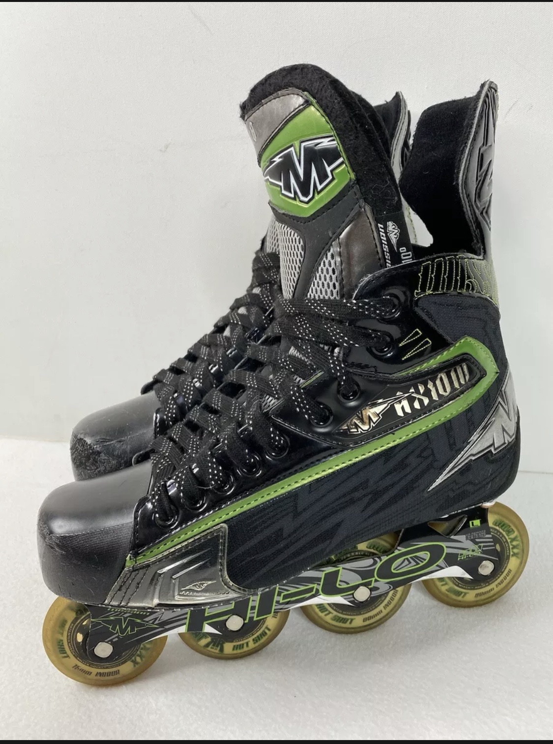 Mission AXIOM T6 Inline Roller Hockey Skates Size 10D (11.5 Men US Shoe