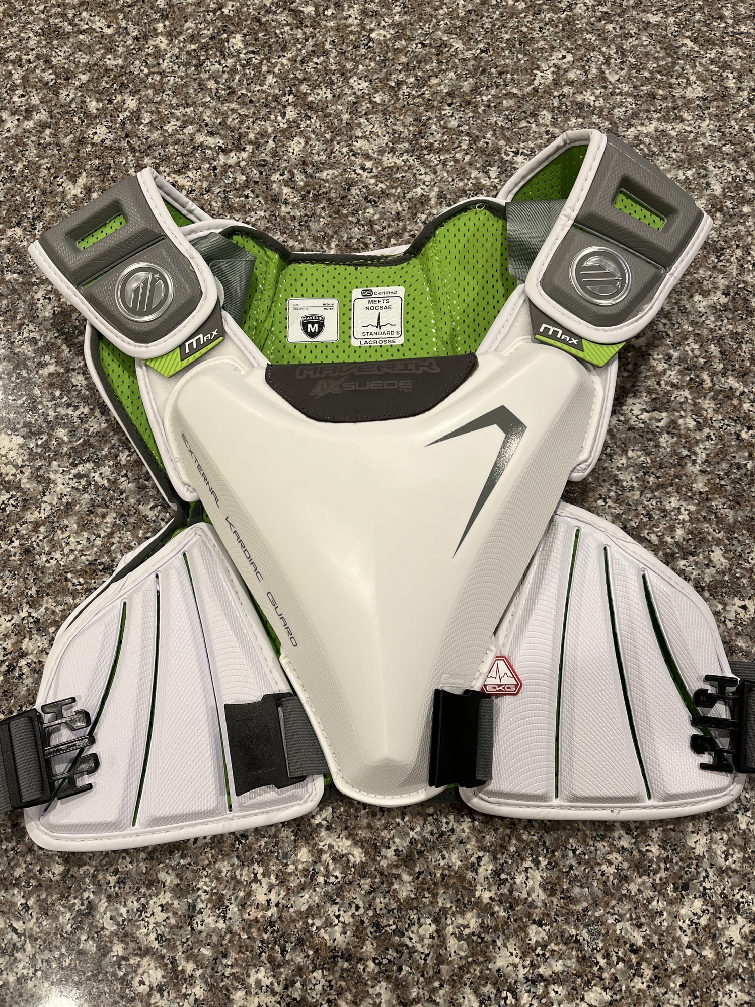 Medium Maverik MAX EKG Shoulder Pads SidelineSwap