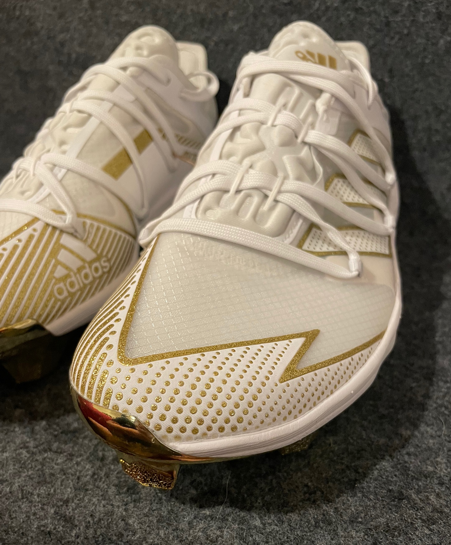 Men's Adidas Adizero Afterburner 7 Baseball Cleats White