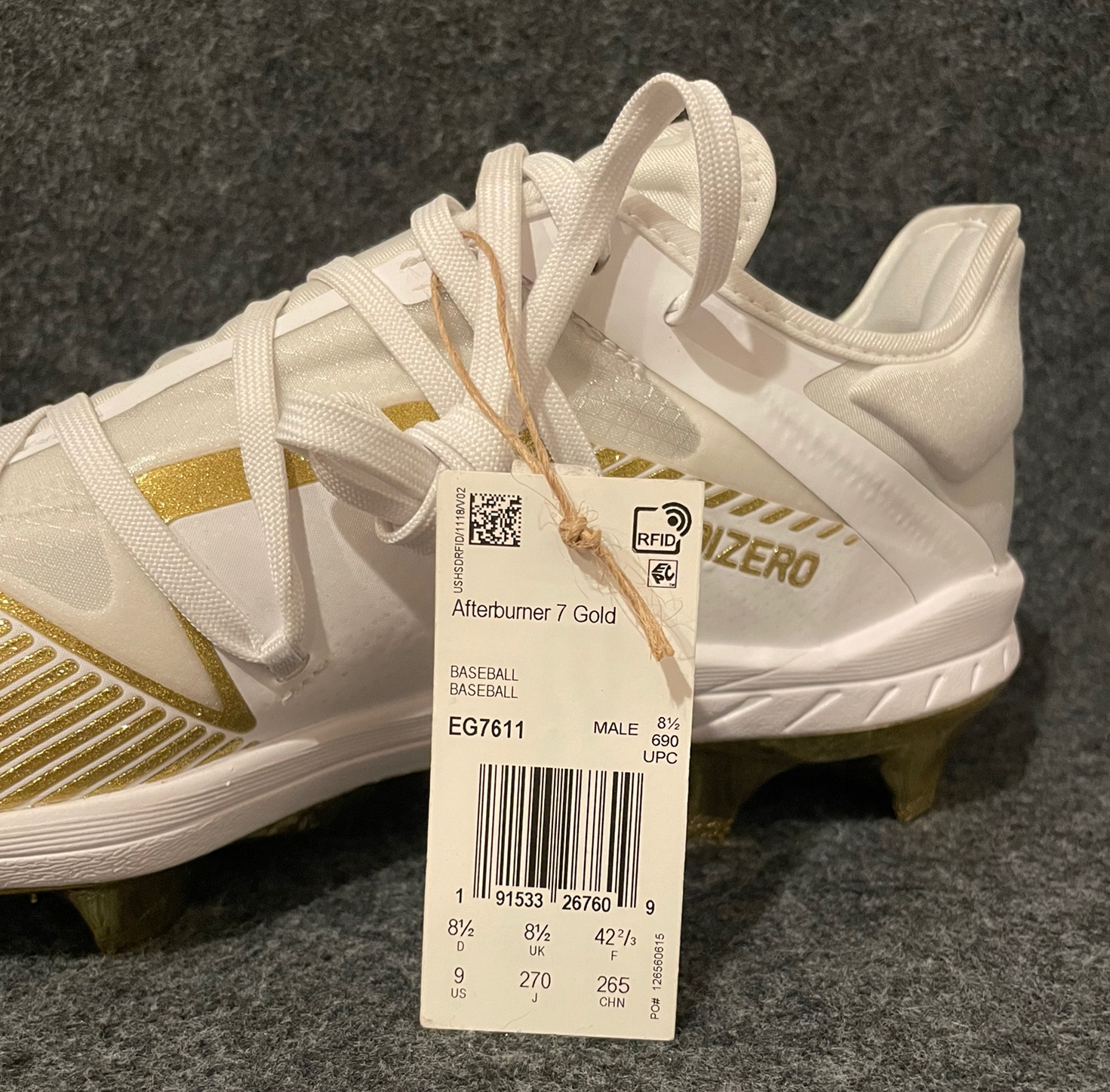 野球　アディダス　アフターバーナー　７　ゴールド　EG7611 野球 アディダス アフターバーナー 7 ゴールド EG7611 - メルカリ