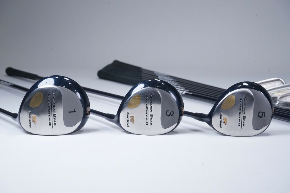 GOLDEN BEAR ACCUFORCE II TOUR STEEL GOLF SET W/ OPTIMUM FLEX SHAFTS