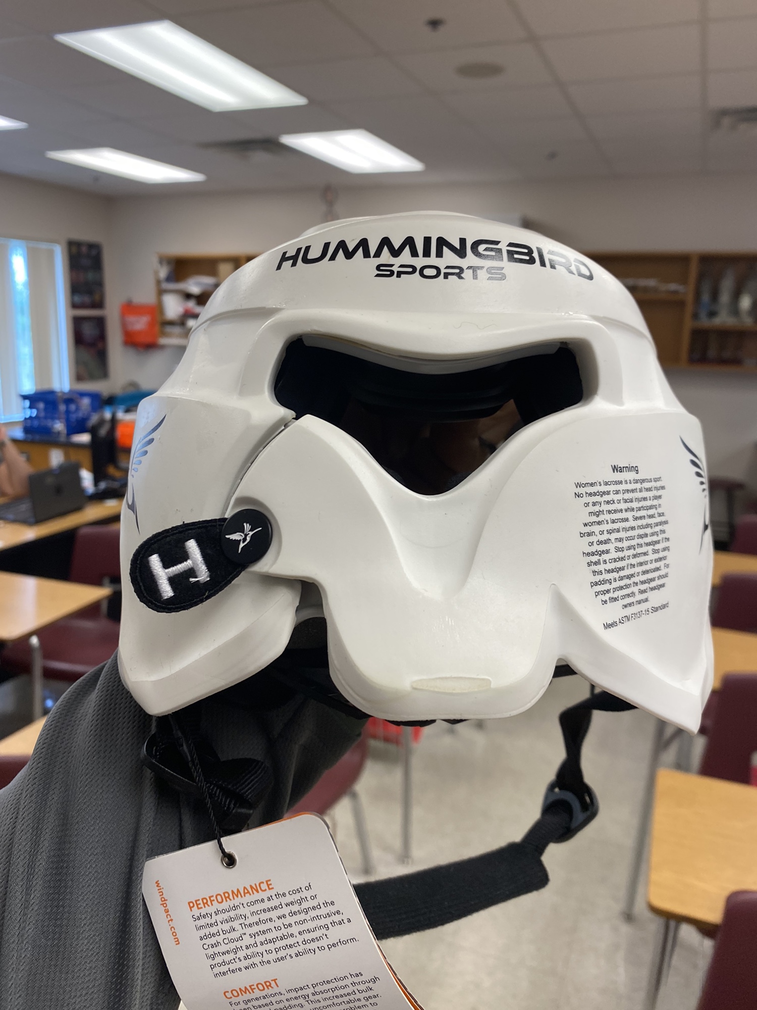 Brand New in Box White Hummingbird Helmet Large SidelineSwap