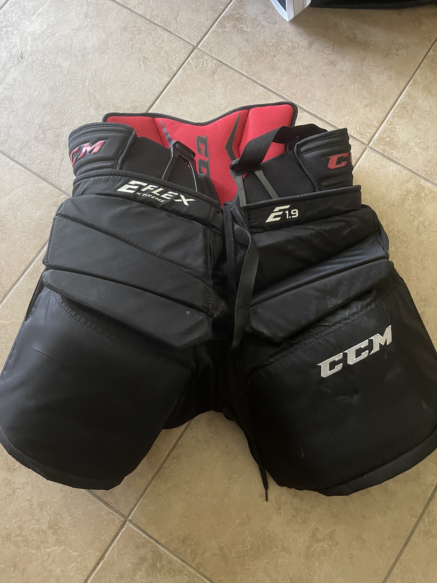 CCM EFLEX XTRENE Goalie pants with suspenders E1.9 SR XL TG SidelineSwap