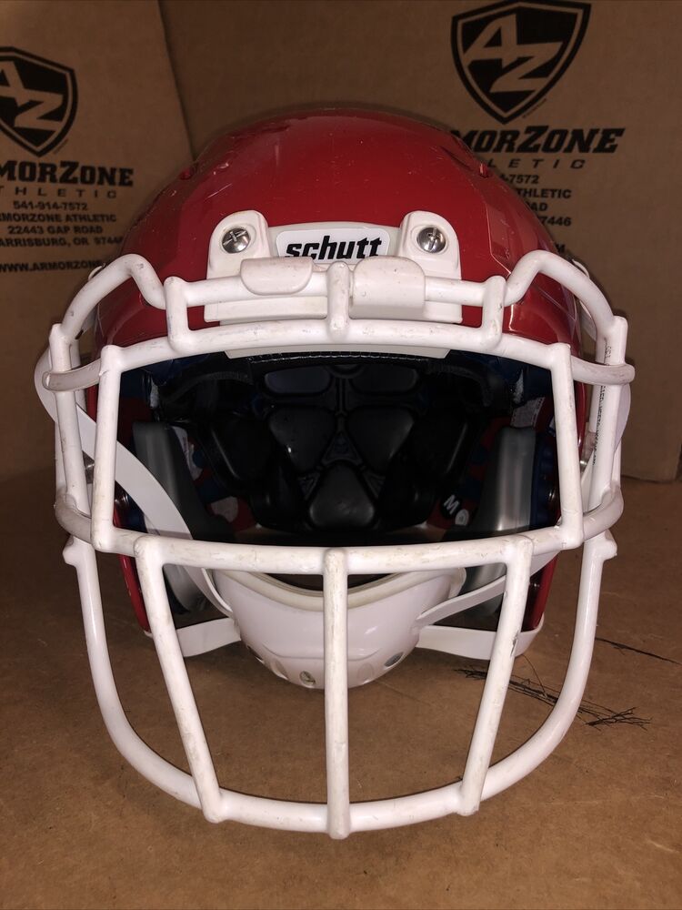 USED SCHUTT VENGEANCE PRO ADULT FOOTBALL HELMET MEDIUM SCARLET
