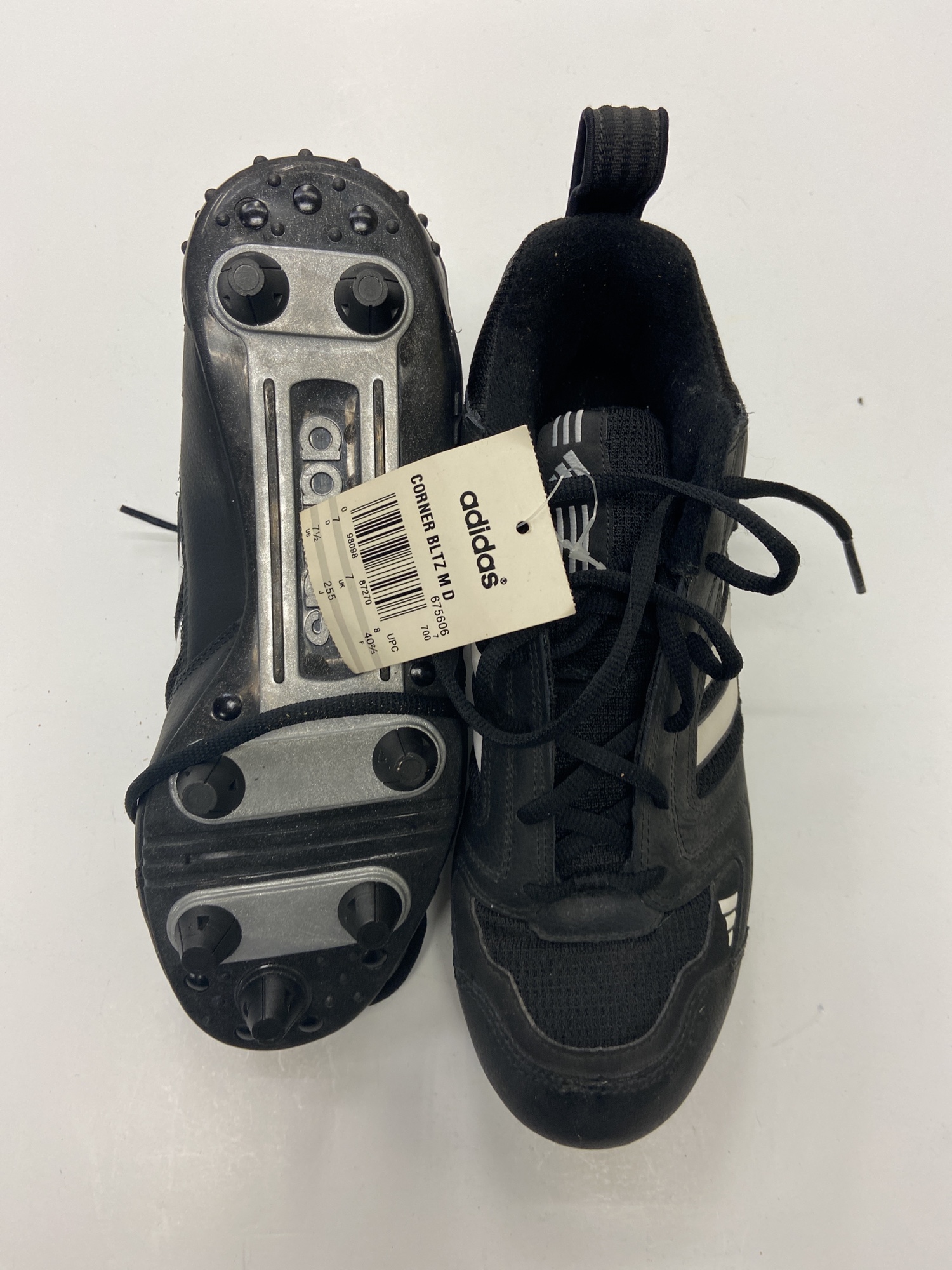 Black Men's Corner Blitz Detachable Cleats Adidas Cleats SidelineSwap