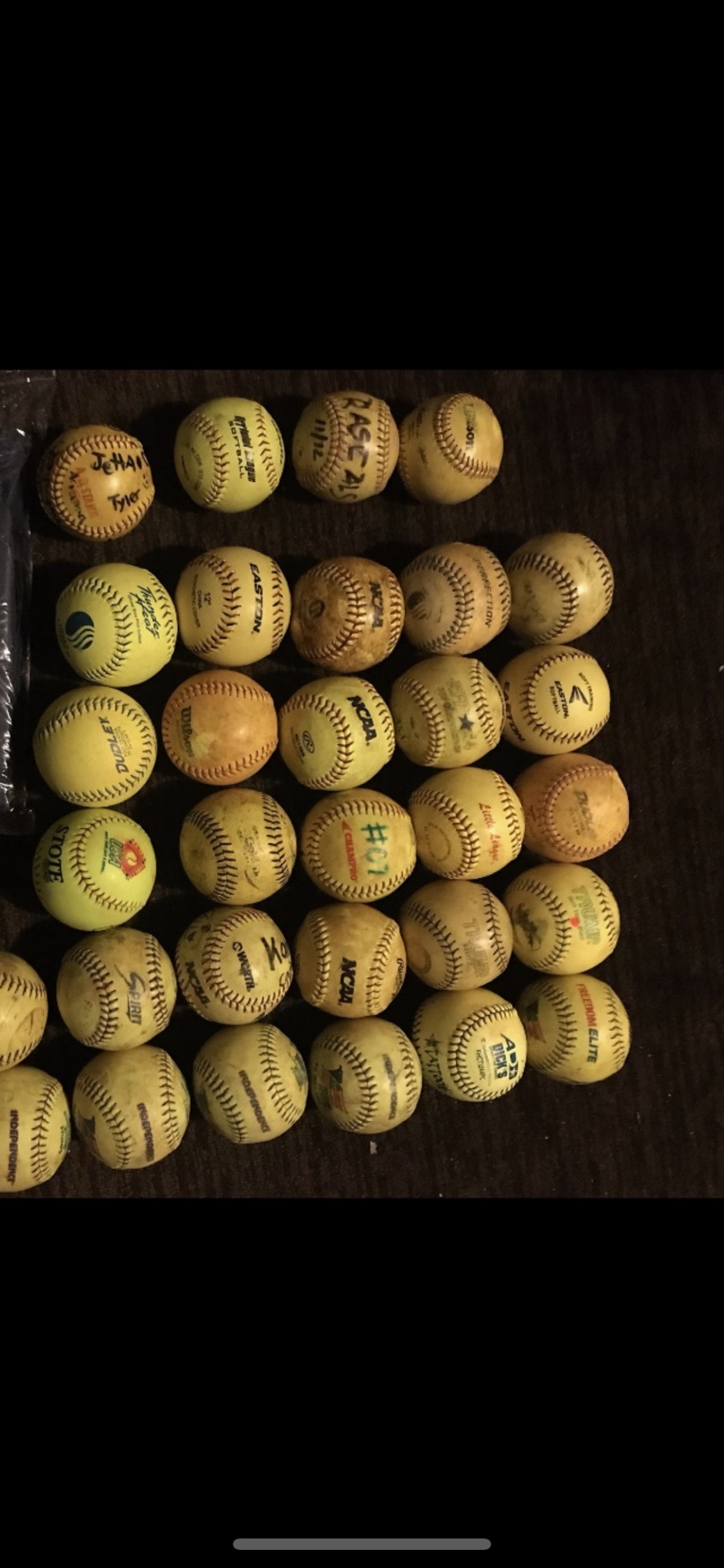 Huge lot of softballs balls ! SidelineSwap