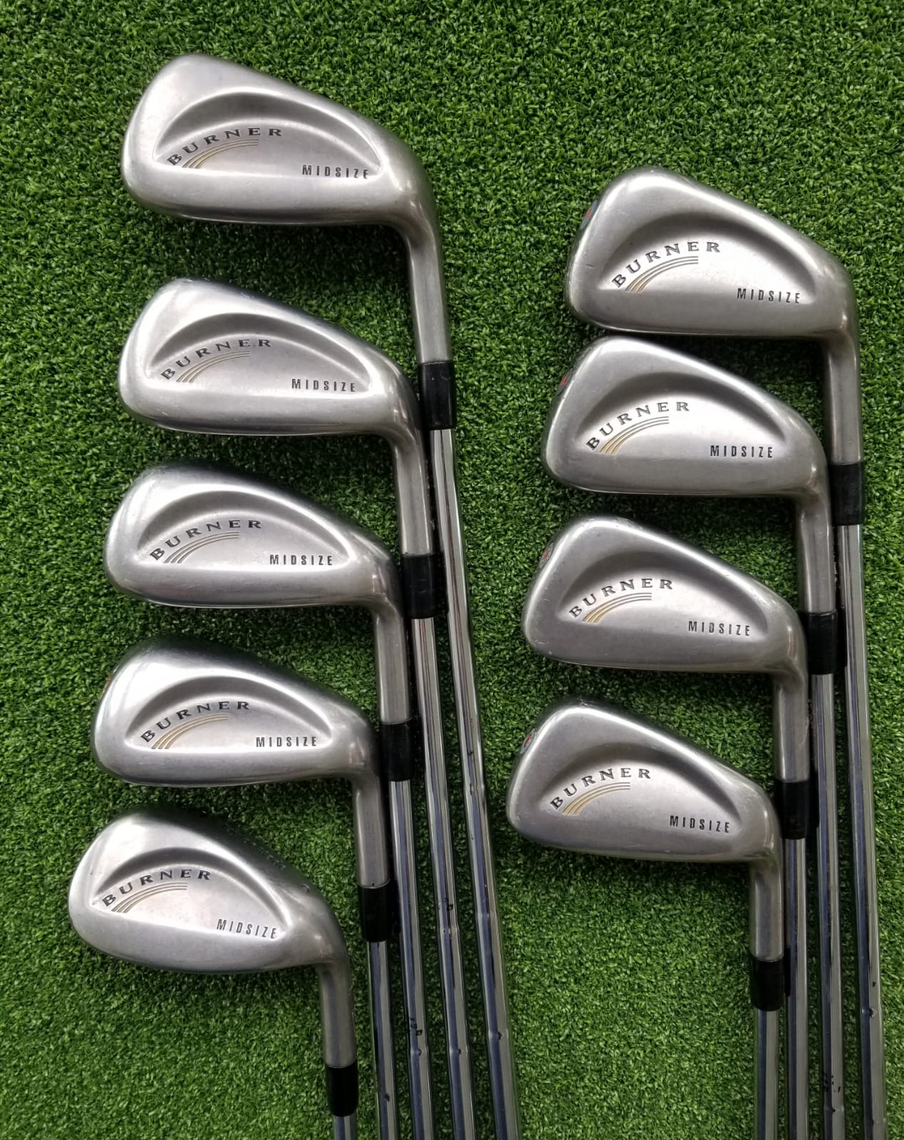 TaylorMade Burner MidSize 3PW+SW Iron Set, RH, Dynamic Gold Stiff