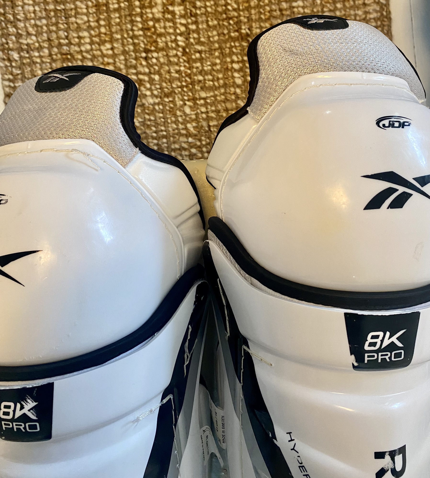 Pro Stock Reebok 8K Pro (JOFA 5090) Shin Pads 16” Made in Sweden