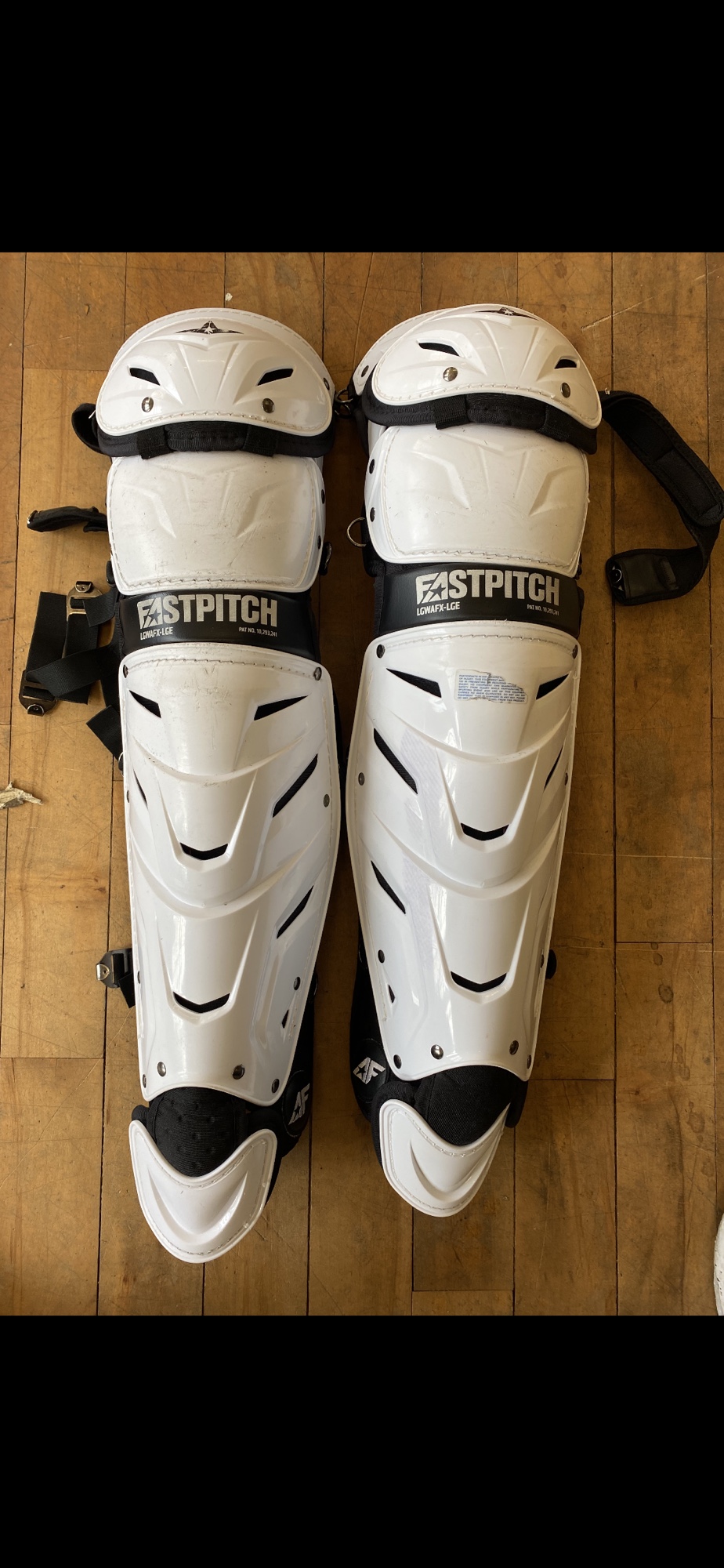 Used Adult Fastpitch All Star AFX Catcher's Leg Guards SidelineSwap