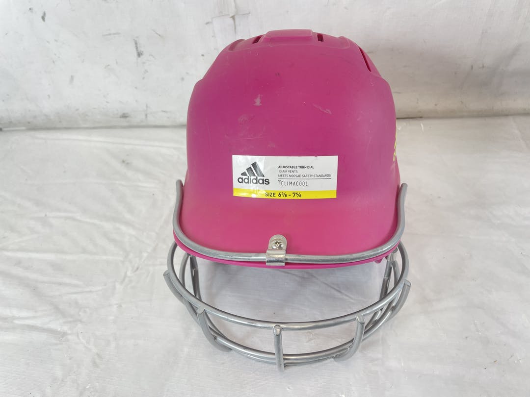 Used Adidas Destiny Bte00310 6 3 8 7 5 8 Fastpitch Softball Batting Helmet W Mask SidelineSwap