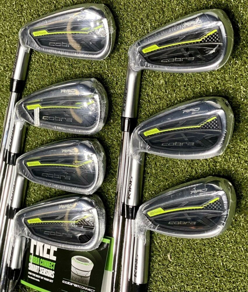 Cobra Radspeed Iron Set LEFT Hand LH 5GW Steel KBS Tour 90 Stiff S