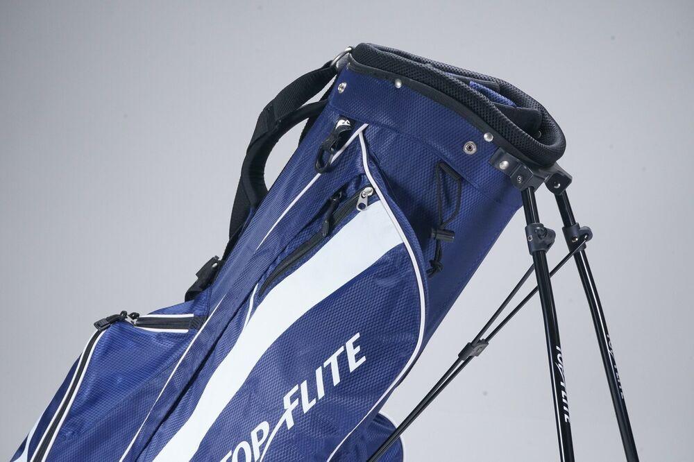 TOP FLITE 6WAY DIVIDER GOLF STAND BAG, BLUE / WHITE SidelineSwap