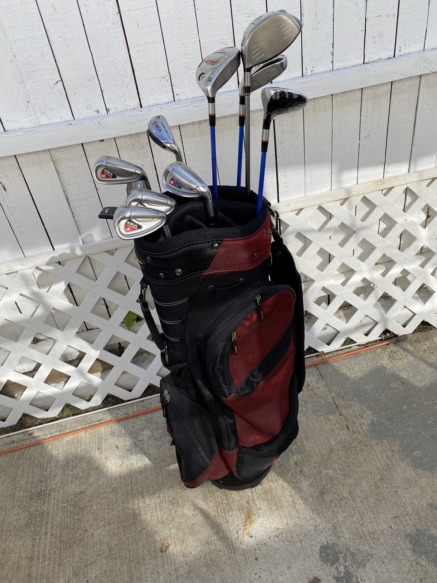 Complete Adams golf hybrid set with bag SidelineSwap