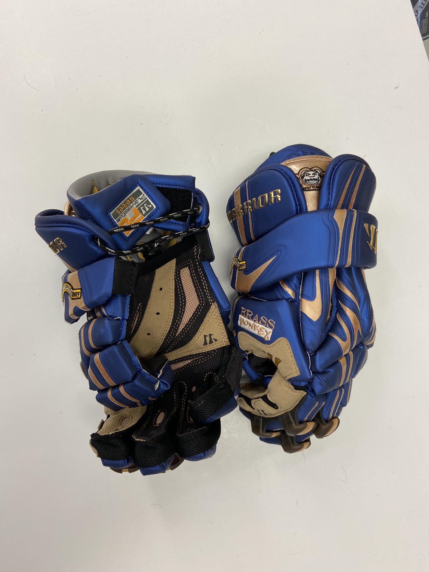 Royal Blue New Warrior 13" Brass Monkey Lacrosse Gloves SidelineSwap