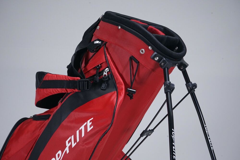 TOP FLITE 6WAY DIVIDER GOLF STAND BAG, RED / BLACK SidelineSwap
