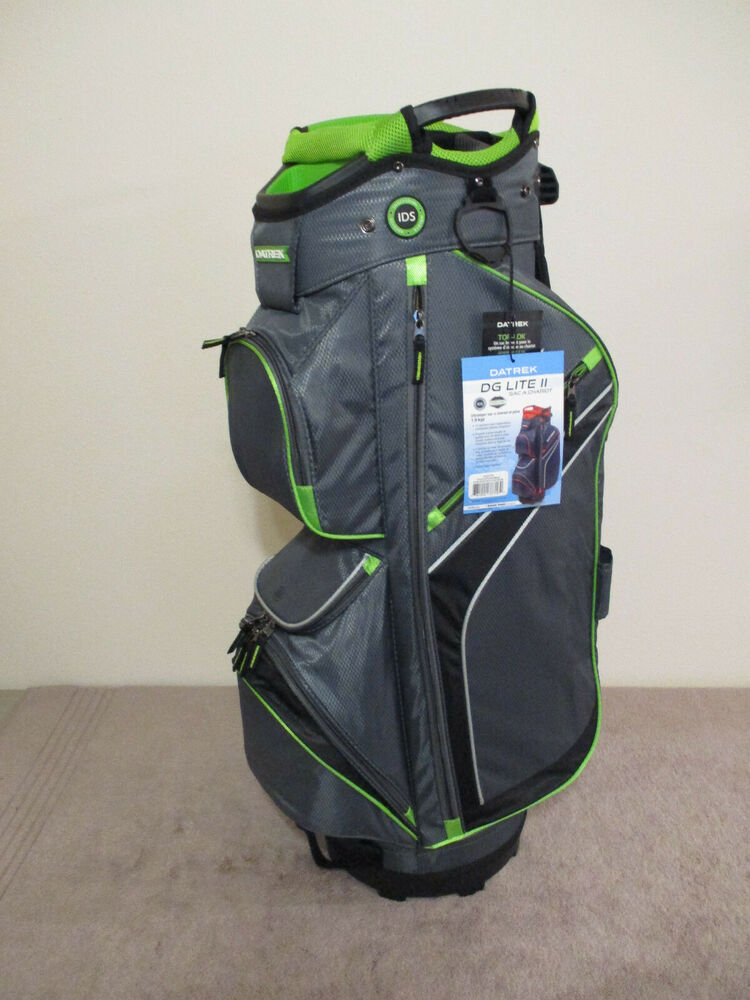 New Datrek DG Lite II Golf Cart Bag Black / Charcoal / Lime SidelineSwap