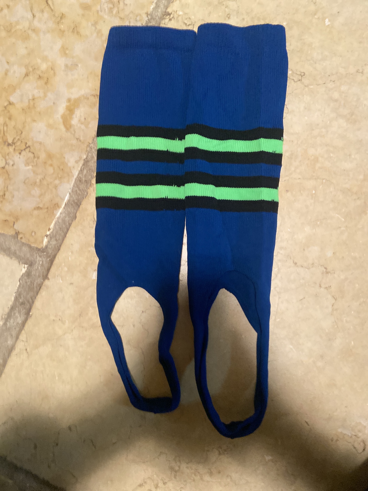 Royal Blue And Green Socks SidelineSwap