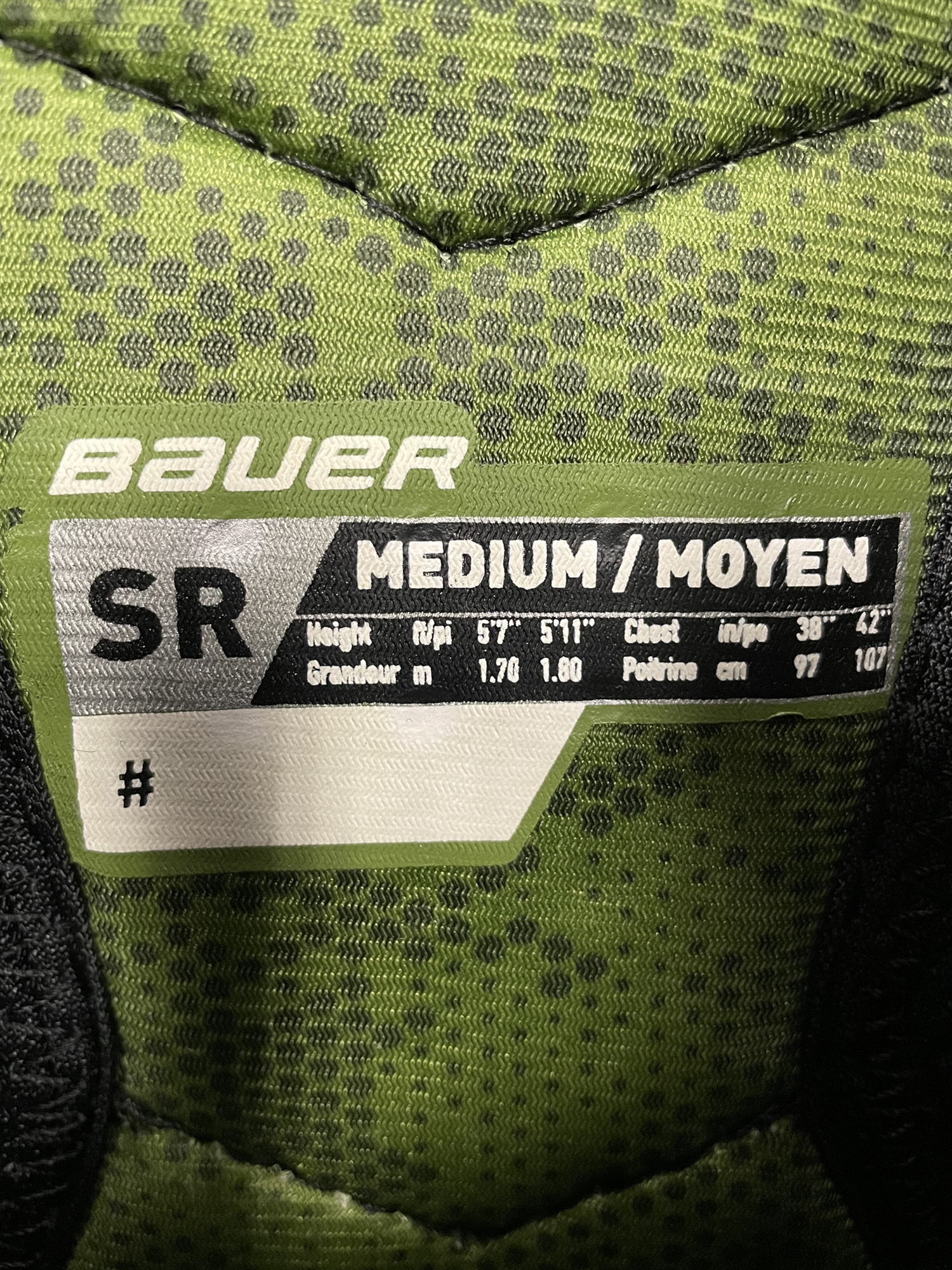 Bauer GS Senior Medium shoulder pads SidelineSwap