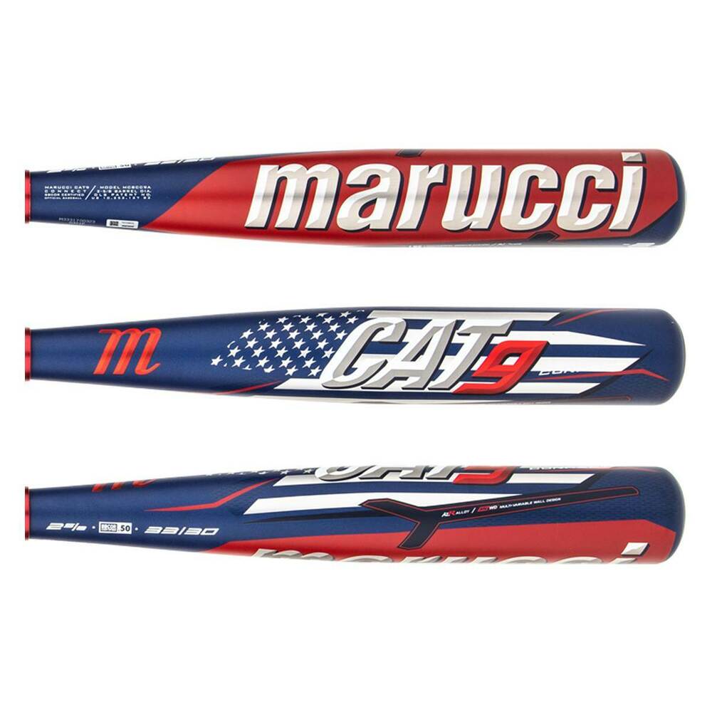 2022 Marucci Cat 9 Connect America 3 BBCOR 33"/30oz Baseball Bat Alloy