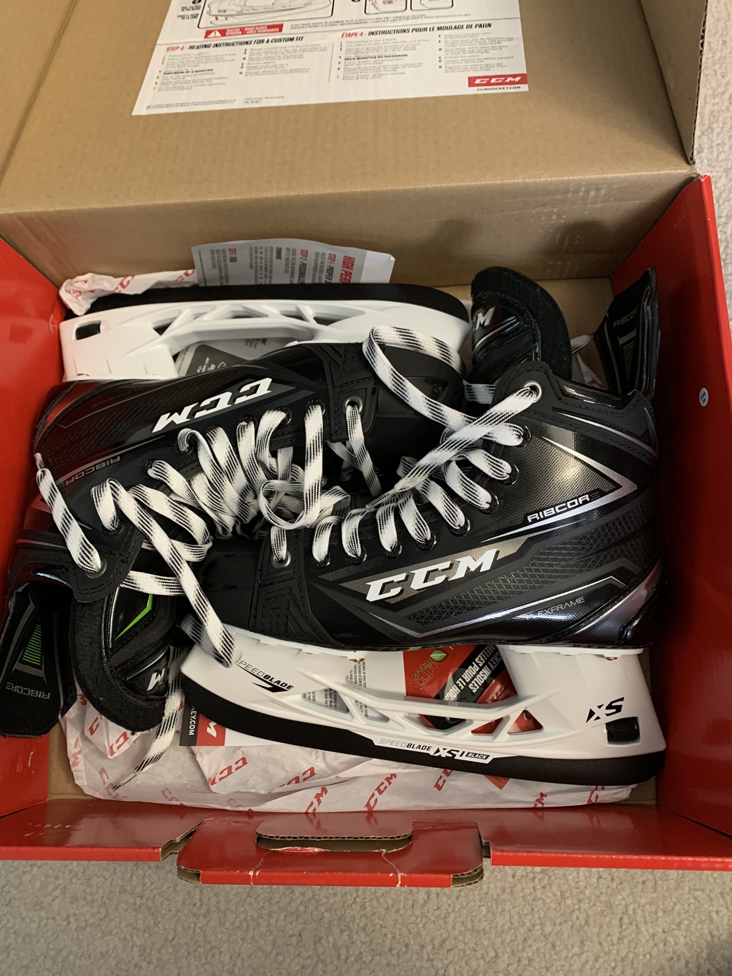 New CCM Ribcor 80K Hockey Skates 7D SidelineSwap