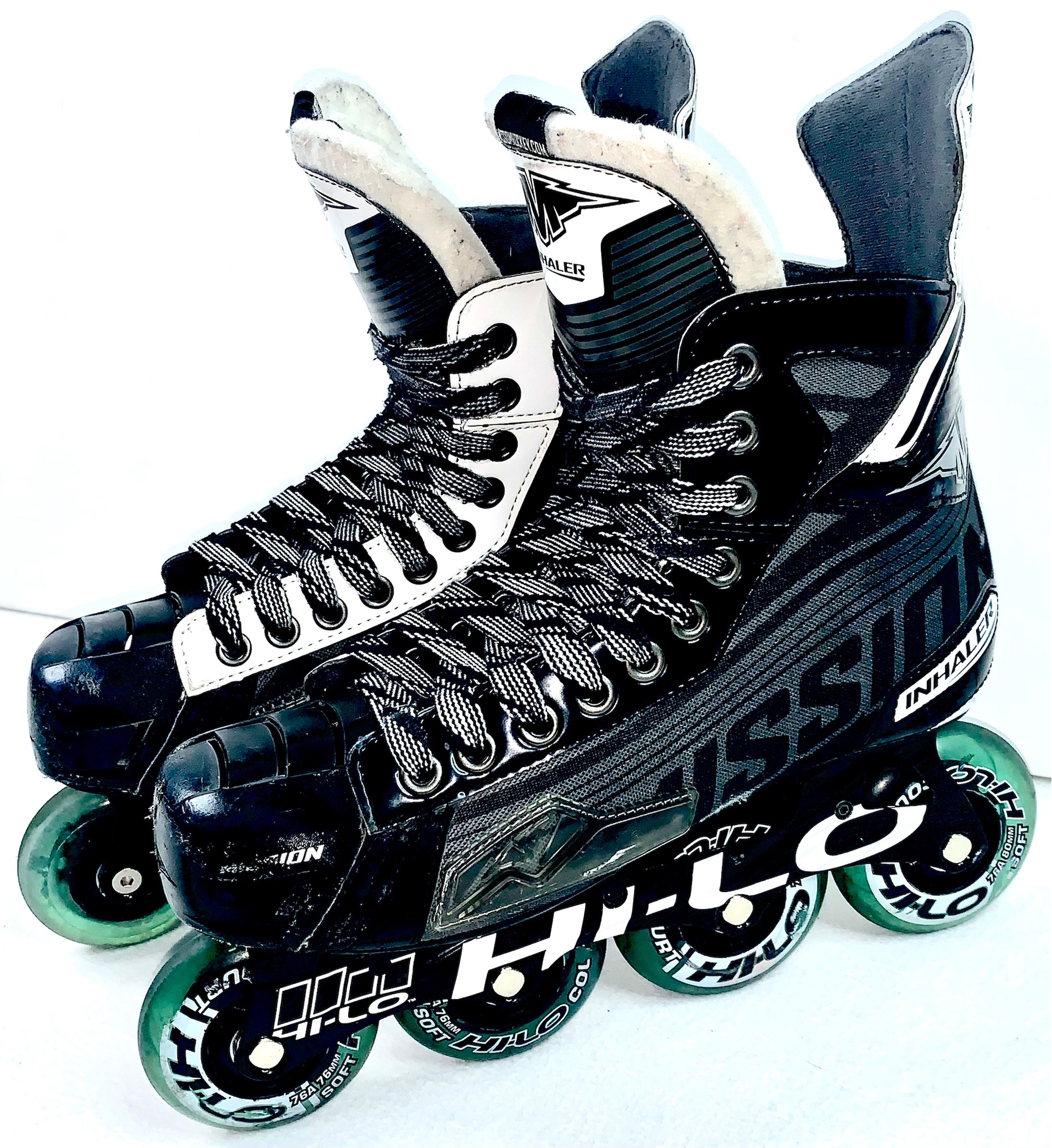 Mission Inhaler DS6 Senior Size 7.5 E Inline Roller Hockey Skates (9 US