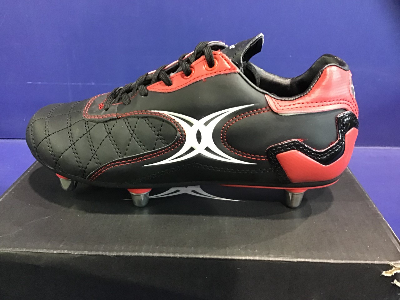 Gilbert Rugby Cleat Black Youth New Men's Size 4.0 (Women's 5.0